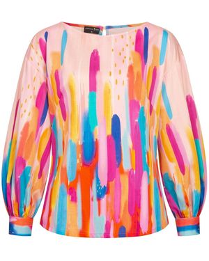 Marianna Déri Brushstroke Blouse - Pink