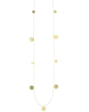 LOTT.gioielli Necklace Irregular Coins Brushed - White