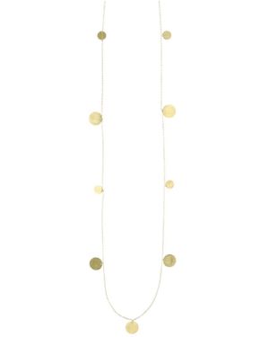 LOTT.gioielli Necklace Irregular Coins Brushed - White