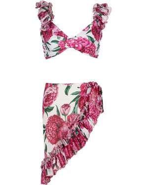 Nur Karaata Calla Lily Set - Red