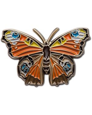 Make Heads Turn Enamel Pin Butterfly - Orange