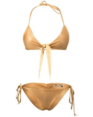 Rêve De Rive Donella Shimmer Bikini Set - Metallic