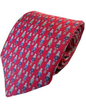 Lazyjack Press Sleigh All Day Tie - Red