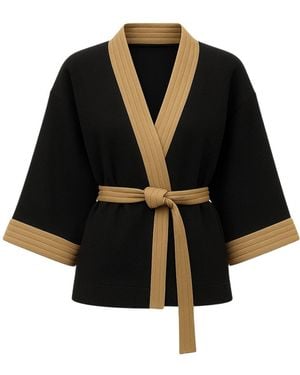 Altra Volta Kimono Style Wrap Jacket - Black