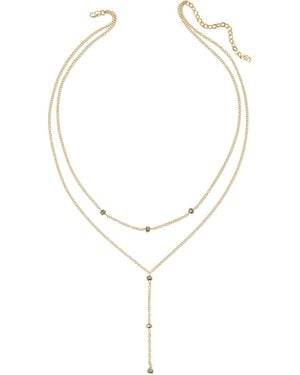 Heather Hawkins Jewelry You Wish Draped Y Necklace - Metallic