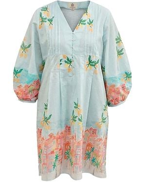 Sr by Sonali Raman Eze Menton Print - Blue