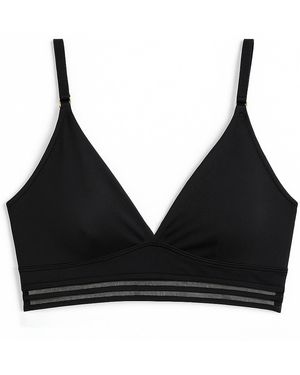 Zelf Intimates Aura Bralette Bra Recycled - Black