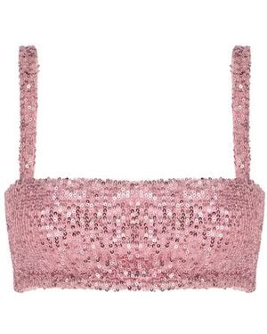 Alive New York City Candy Glow Crop Top - Pink