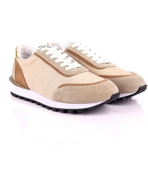 DAVID WEJ Neutrals Boston Smart Trainers - Natural