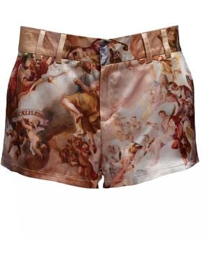 Hedare Neutrals Vril Silk Shorts - Brown