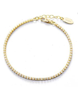 Nazzar Dainty Tennis Bracelet - Metallic