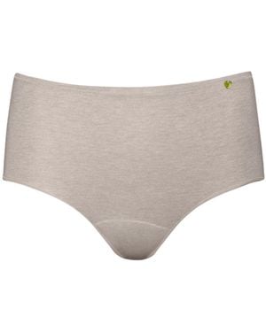 Zd - Zero Defects Neutrals Atenea High-Waist Brief – Stylisht Fit & Comfort With Soy Fibre - Grey