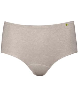 Zd - Zero Defects Neutrals Atenea High-Waist Brief – Stylisht Fit & Comfort With Soy Fibre - Grey