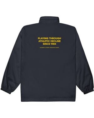 Anchor and Crew Athletic Decline Sports Club League Embroidered Windbreaker Coat - Blue