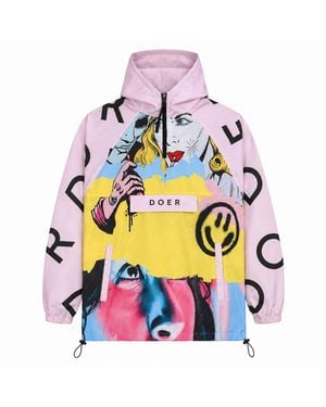 mysimplicated Water Repellent Windbreaker Design W - Pink
