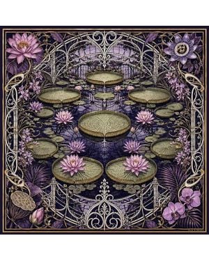 Silk and Bears Waterlily House - Gray