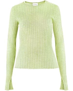 SALANIDA Brera 100% Merino Long-Sleeve Top Limone - Green