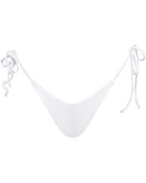 Mihara Kehlani Thong Bikini Bottoms - White