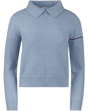 Lou&Up (Formerly Loup Clothing) Collar Knit Jumper Powder - Blue