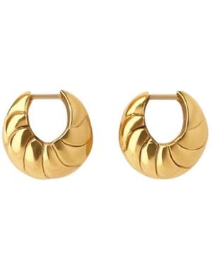 Gutta Design Bombé Earring Plated - Metallic