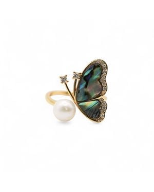 Miss Cecilia The Butterfly Ring - Green