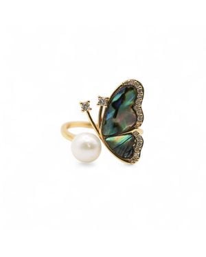 Miss Cecilia The Butterfly Ring - Green