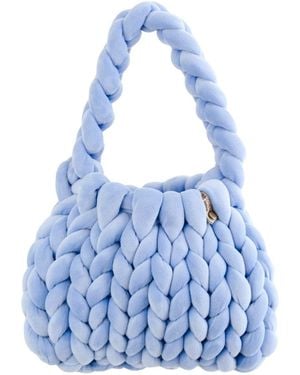 Illlina Velvet Statement Bag – Mini Velvet Cake - Blue
