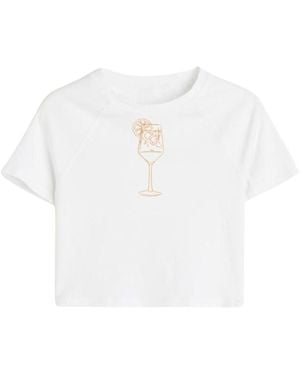 Aura & Co Spritz Baby Tee - White