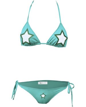 My Pair Of Jeans America Embroidered Bikini - Multicolour