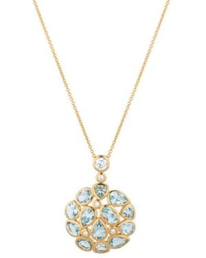 Lulu B London Topaz Statement Pendant Necklace - Metallic