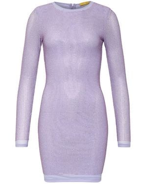 Cioccolato Couture Kelly Crystal Mini Purplr Dress - Purple