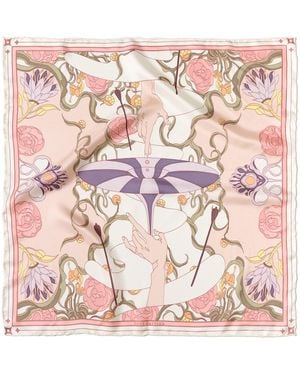 Lost Pattern The Dreamer Bandana Silk Scarf - Pink