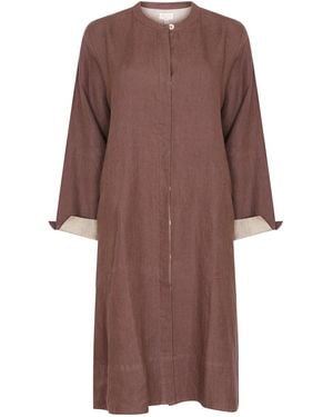 NoLoGo-chic Super Mix Coat Dress - Brown