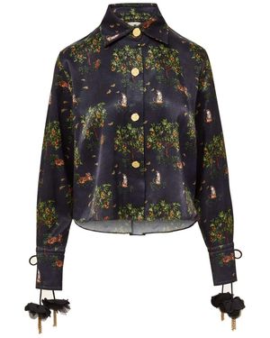 Ashaki Shanti Tiger Long Sleeve Shirt - Black