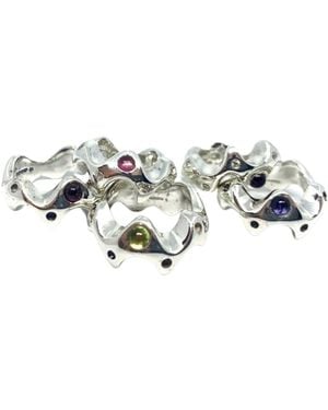 Tg-Jewellery by Tamara Gervasio Sea Slug Ring And Garnet - Red
