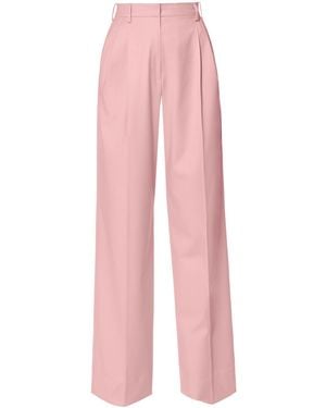 AGGI by HALEWSKI Gwen Rosewater High Waisted Wide Trousers - Pink
