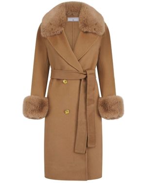 Hortons England Buckingham Cashmere Coat - Brown