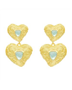 Marcia Moran Lutea Earrings - Metallic