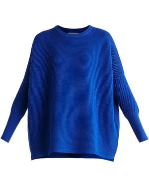 Paisie Ribbed Jumper - Blue