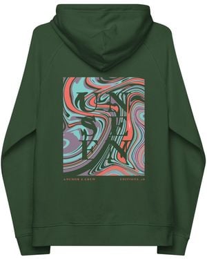 Anchor and Crew Bottle Eighteen Unseen Editions Organic Cotton Hoodie - Green
