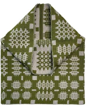 Mabli Neutrals Carthen Merino Tube Scarf - Green