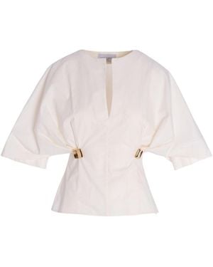 Concepto Haze Cotton Top - White