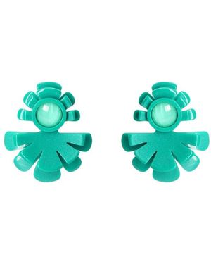 Gissa Bicalho Handmade Acrylic Earring Ivy - Green