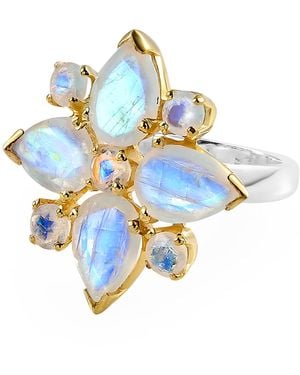 Emma Chapman Jewels Moonstone Cocktail Ring - Blue
