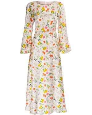 Sofia Tsereteli Meadow Silk Gown - Metallic