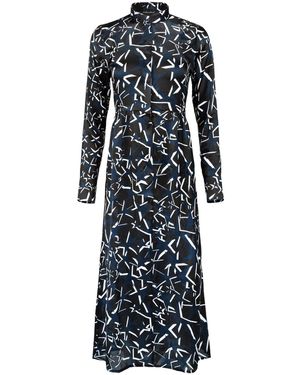 Boutique Kaotique Long Silk Star Dress - Black