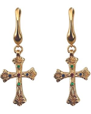 IN CAUDA VENENUM Ishani Earrings - Metallic