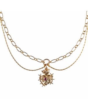 IN CAUDA VENENUM Devotion Necklace - Metallic
