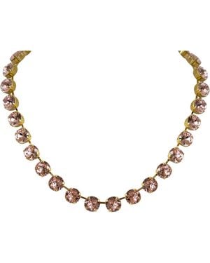 Laura Gray Adjustable Light Crystal Riviera Necklace - Black