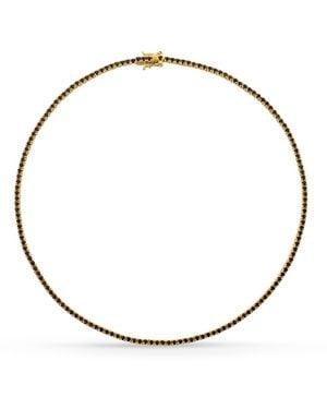 SALLY SKOUFIS Flirtation Necklace With Made Cz Diamond Stimulant - Metallic